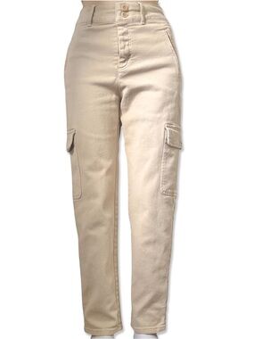 WILFRED FREE High-Waist Cargo Trousers Beige Size 0 EUC